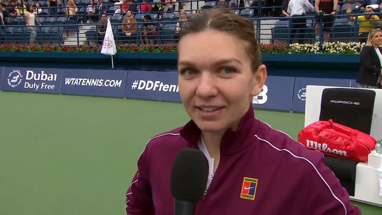 Simona Halep și discursul unei învingătoare: 