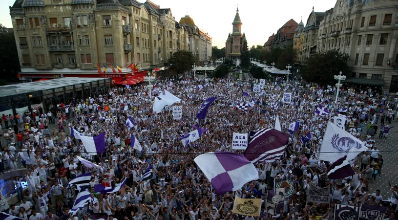 Fanii Timișoarei susțin că nu au fost implicați în manifestația din Piața Operei