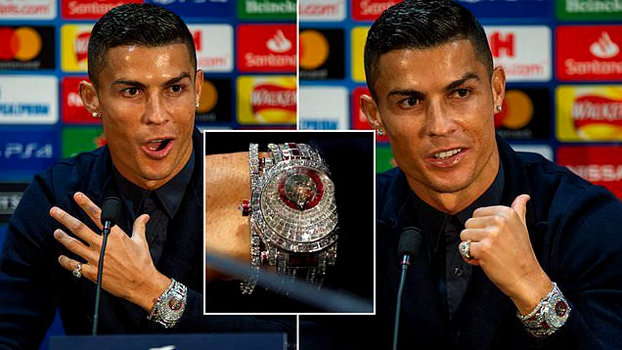 Ce poți să faci cu banii pe care Cristiano Ronaldo i-a dat pe un ceas: trei tricolori de la U21 sau 200 de mașini Logan?