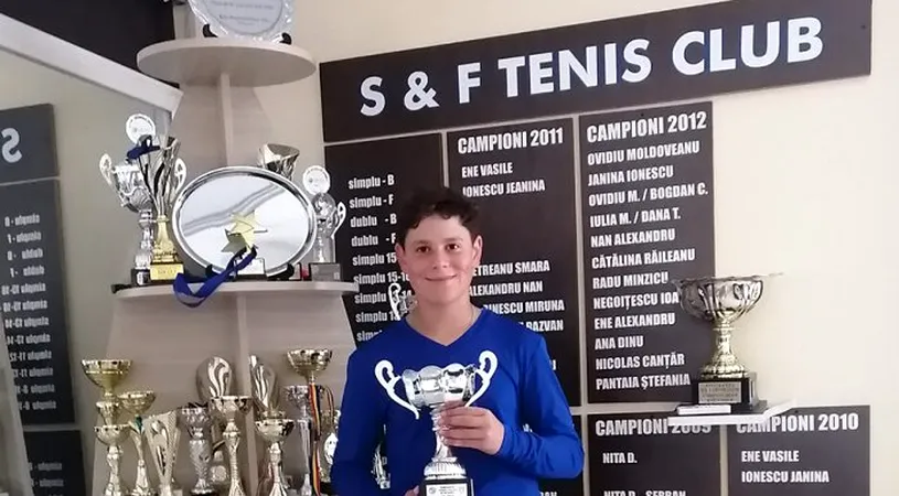 Succes extraordinar pentru puștiul Eric Niță, într-un turneu de tenis Under 12 desfășurat în Spania