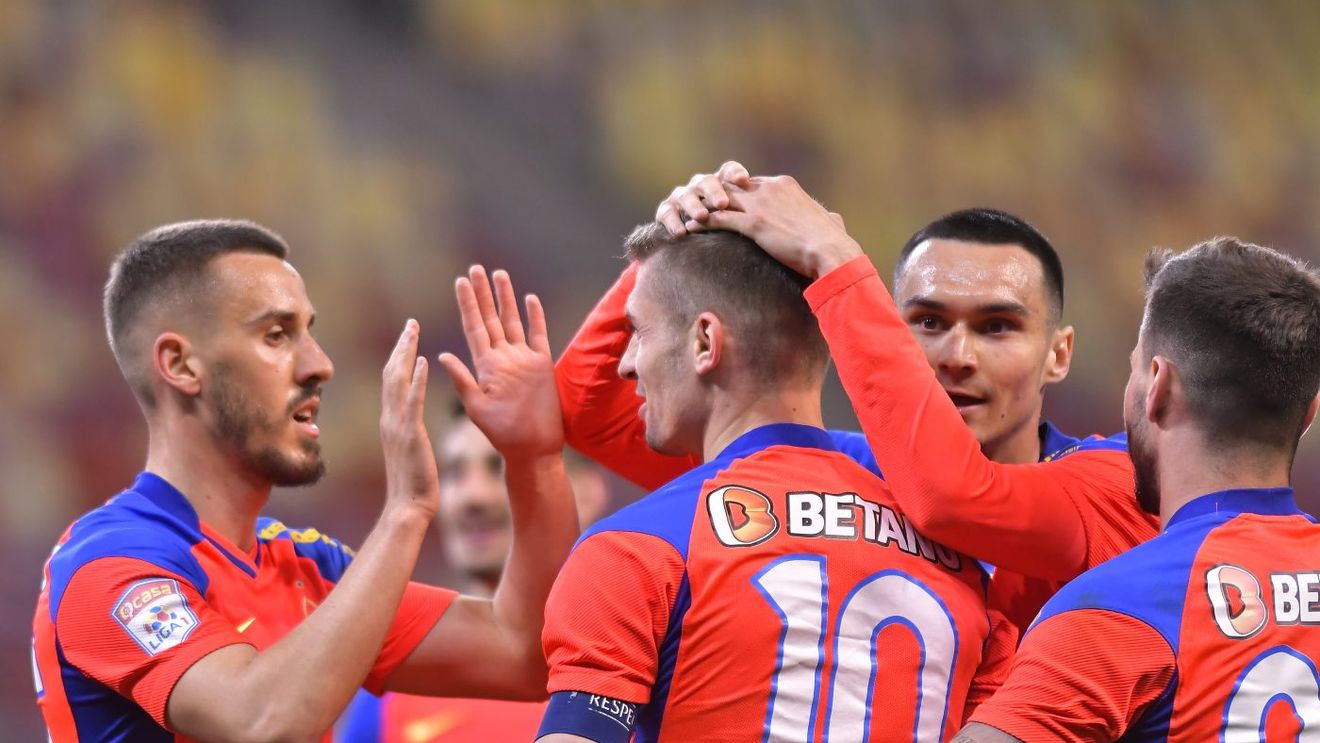 FCSB - FC Voluntari 4-0. Trupa lui Toni Petrea ține aproape de CFR Cluj și poate câștiga campionatul dacă triumfă în toate partidele rămase!