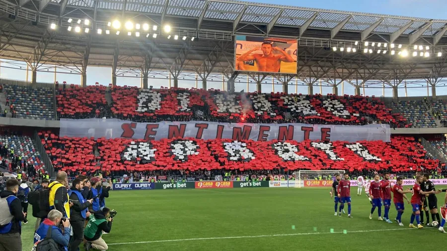 „Dinamo sentimente aparte”, coregrafia pe care „câinii” au afișat-o la derby-ul cu CSA Steaua