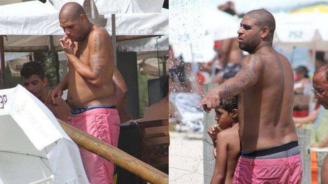 Fostul "împărat" de la Inter, alături de "regele" drogurilor din Brazilia! Adriano s-a pozat cu cel mai căutat traficant din țară. Fostul atacant și-a ieșit din minți când ziariștii l-au luat la întrebări | FOTO