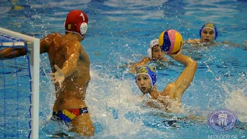 Victorie cu Franța la Europeanul U19 de polo, scor 6-5. Tricolorii joacă pentru locul 9 cu Rusia