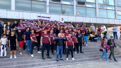 Marius Șumudică le-a susținut pe handbalistele de la Rapid și a sărbătorit cu fanii după victoria cu Storhamar: „Nu mai am voce!”