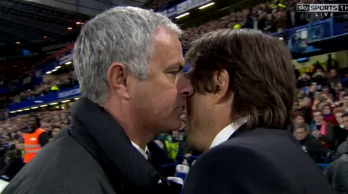 „Faci asta la 1-0, nu la 4-0! E umilitor!” VIDEO | De ce s-a enervat Mourinho pe Conte după Chelsea – United. Dialogul aprins a fost filmat