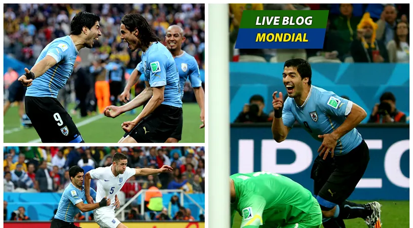 LIVE BLOG CM 2014, ziua 8 | Columbia merge în optimi. Anglia e aproape eliminată de la Mondial, după un eșec cu Uruguay. Grecia a rezistat eroic timp de o oră fără Katsouranis, eliminat