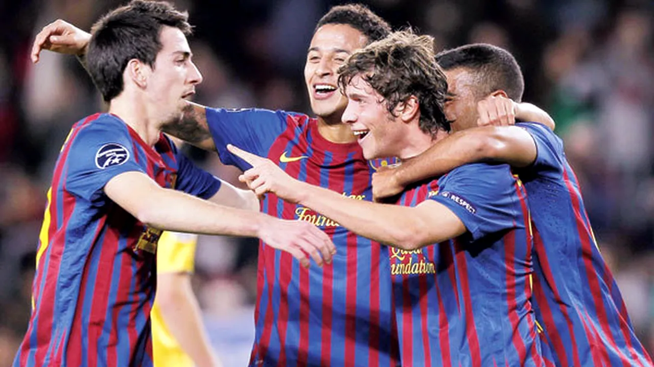 Baby Barcelona!** Echipa care a învins BATE Borisov a avut o medie de vârstă de 21.8 ani!