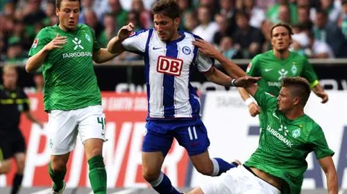 Hertha Berlin – Werder Bremen, scor 1-1, în campionatul Germaniei