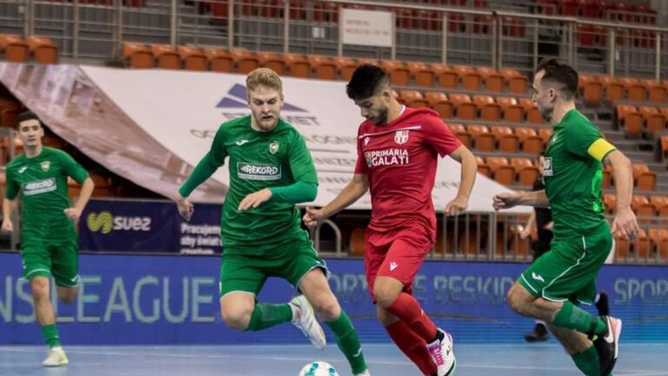 Încă o reușită pentru sportul românesc! CS United Galați, în sferturile de finală ale Ligii Campionilor la futsal