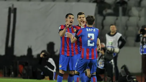 StanTWO și Prepeliță readuc Steaua pe primul loc. Echipa lui Gâlcă s-a impus cu 3-0 contra lui „U” Cluj. ASA rămâne la un punct de lider