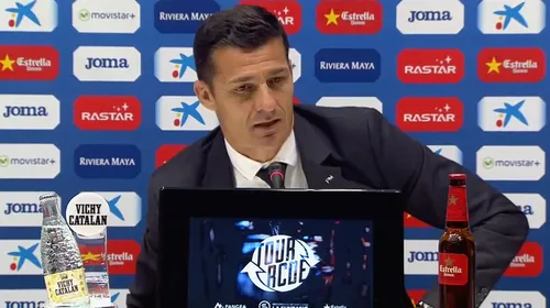 Gâlcă e resemnat: „Cel care mă va înlocui la Espanyol trebuie să îmbunătățească jocul echipei”