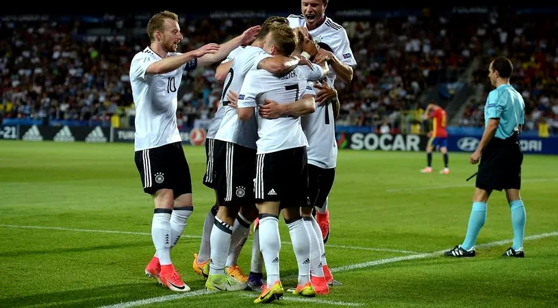 Germania a făcut show în meciul cu Danemarca, de la EURO U21. Rezultatele Grupei B 