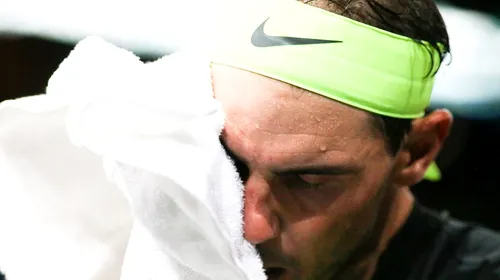 Rafael Nadal, învins la debutul în turneul Masters de la Paris! Explicația spaniolului după meciul de coșmar