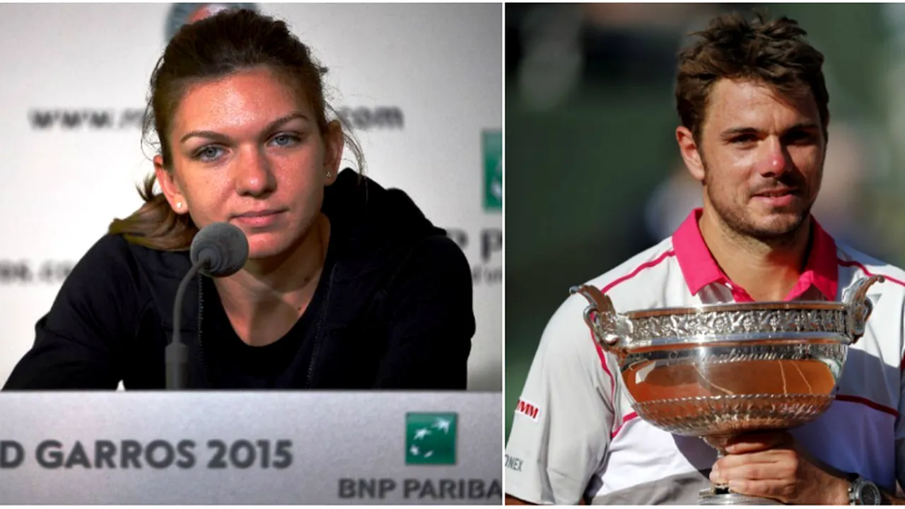 Simona Halep l-a felicitat pe Wawrinka după titlul de la Roland Garros: 