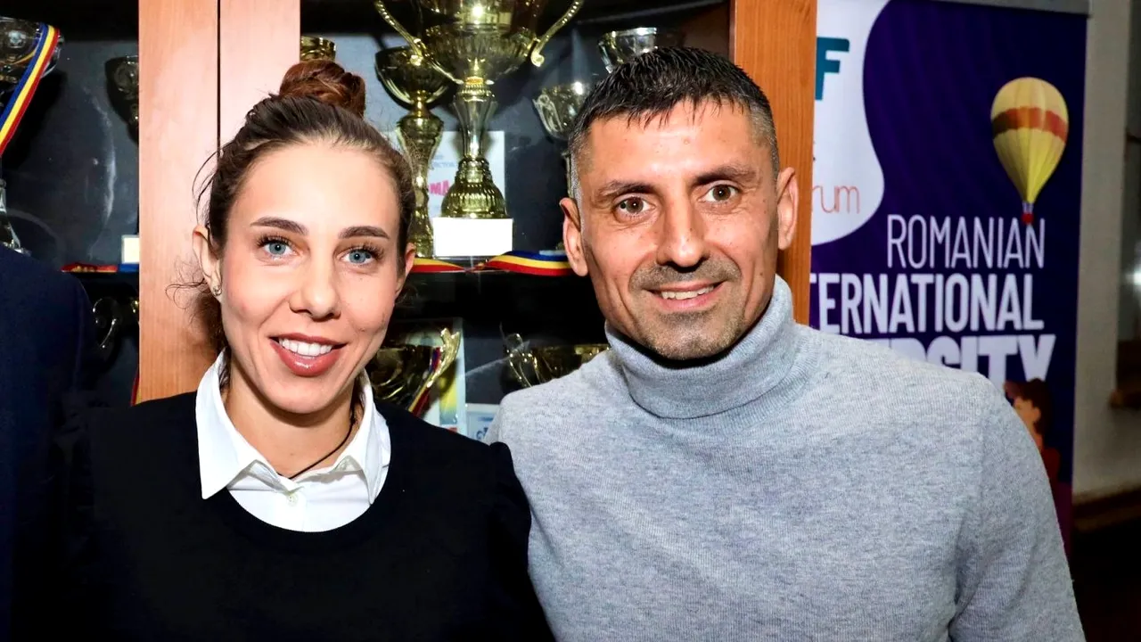 Stelista Mihaela Buzărnescu și dinamovistul Ionel Dănciulescu au făcut echipă în fața liceenilor: „Sper că am fost un exemplu” | FOTO