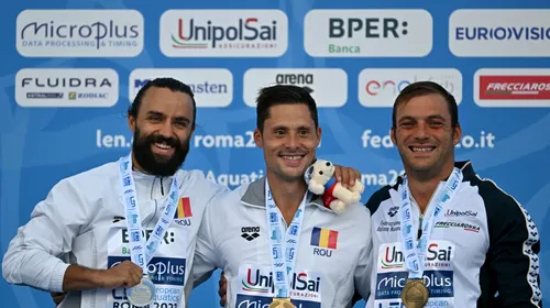 România, o nouă performanță sclipitoare la natație! Constantin Popovici este campionul european la sărituri de la înălțime, iar Cătălin Preda a luat argintul