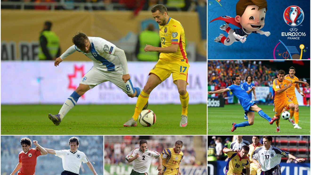 TRAGERE LA SORȚI EURO 2016 | Tradiția precedentelor participări la turneele finale spune că România va trece de grupe, dar nu va reuși calificarea în "sferturi". Ce au făcut "tricolorii" la Europenele din 1984, 1996, 2000 și 2008