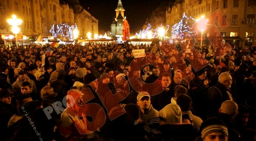 Galeria lui Poli a protestat în Piața Operei** și intenționează să plece spre București