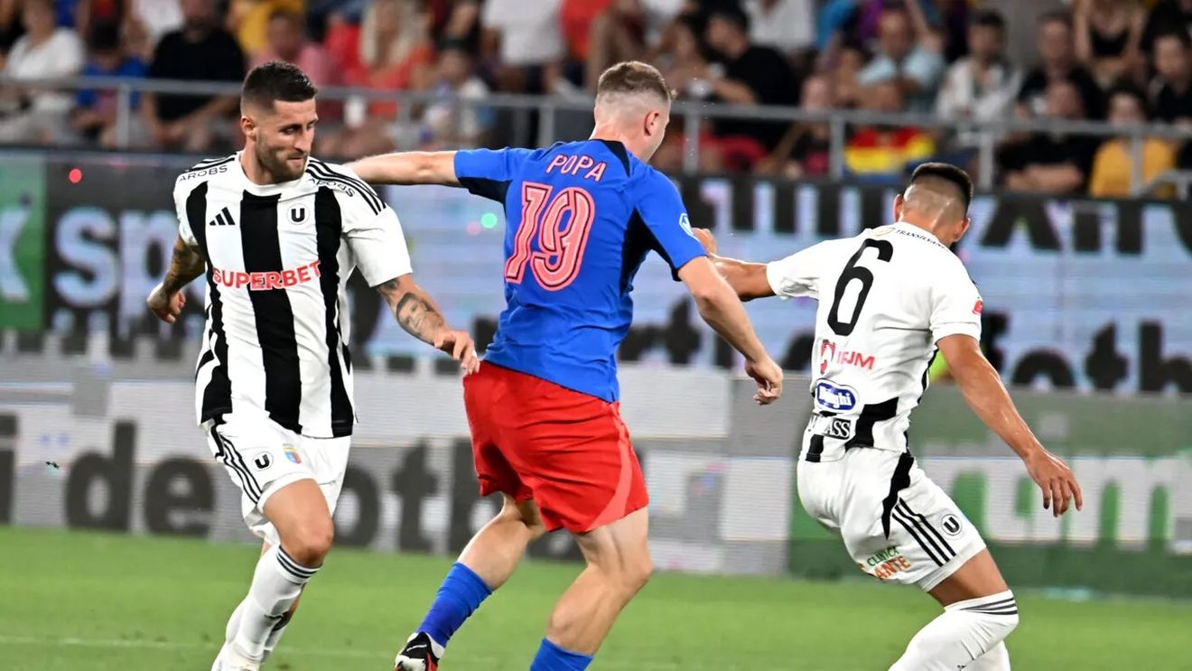 Gafă uriașă a lui Ovidiu Popescu împotriva fostei sale echipe! Cum a reacționat Ioan Sabău când a văzut eroarea fotbalistului la golul lui Bîrligea din U Cluj - FCSB