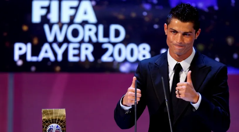 Cristiano Ronaldo, desemnat de FIFA jucătorul anului 2008!