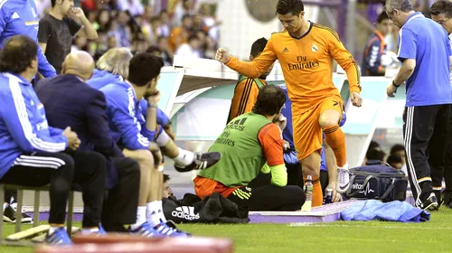 Alarmă la Madrid: Ronaldo s-a accidentat și a fost schimbat în minutul 8