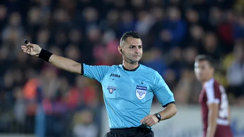 Iulian Călin arbitrează meciul CS Universitatea Craiova - Juventus București