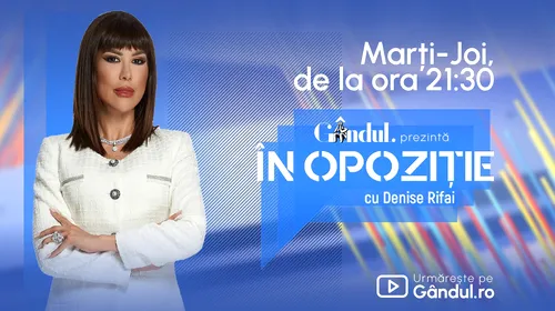 „În Opoziție cu Denise Rifai” – prima emisiune de dezbateri politice pentru alegerile din 2024