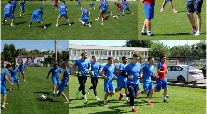 FOTO&VIDEO | Daniel Oprița și Iulian Miu** au condus primul antrenament la Steaua