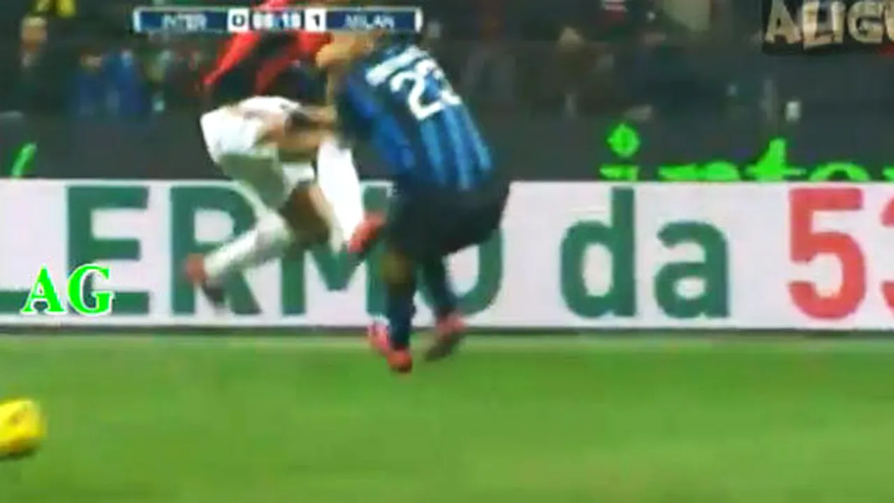 Materazzi a fost externat după lovitura primită de la Ibrahimovic! VIDEO Vezi faultul CRIMINAL