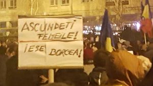 Strada are umor! FOTO | Borcea, printre țintele protestatarilor. Cele mai amuzante mesaje afișate
