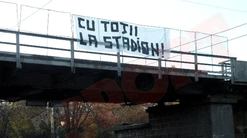 FOTO** Fanii timișoreni au împânzit orașul cu mesaje: ‘Cu toții la meci’