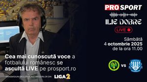 Ilie Dobre comentează LIVE pe ProSport.ro meciul Concordia Chiajna - Politehnica Iași, sâmbătă, 4 octombrie 2025, de la ora 11.00