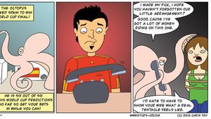 Paul, inspirat din filmul "Caracatița"! **Vezi cum "ghicește" echipa câștigătoare:)!