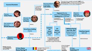 Directorul-patron de F1, Cojocar: "La Caterham, totul a fost făcut pentru Forza Rossa. Sunt 50 de milioane â‚¬ trimiși din România într-un cont elvețian. Kolles mi-a zis că Ponta, Bazac, Bănicioiu și alții sunt implicați". Reacția premierului și comunicatul Forza Rossa