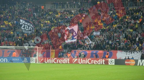 Fanii Stelei au părăsit echipa: contra lui Basel au fost numai 25.000 de fani, iar în Liga I asistența scade de la meci la meci