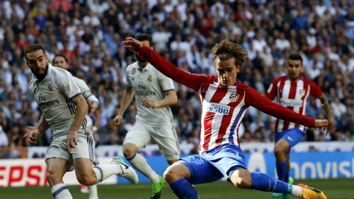 Real Madrid - Atletico Madrid 1-1. Griezmann a salvat un punct în ultimele minute ale meciului și a împiedicat formația lui Zidane să se distanțeze în clasament