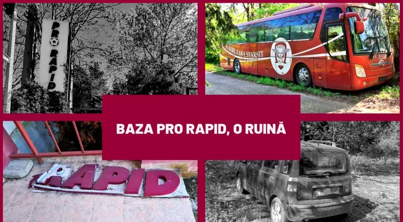 Imagini dezolante! Cum arată baza Pro Rapid la 5 ani după ce a fost pusă sub sechestru: șerpi, câini maidanezi și boscheți peste locul unde Lucescu scria istorie | VIDEO și FOTO