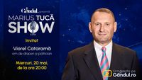 Marius Tucă Show începe miercuri, 20 mai, de la ora 20.00, live pe Gândul. Invitat: Viorel Cataramă