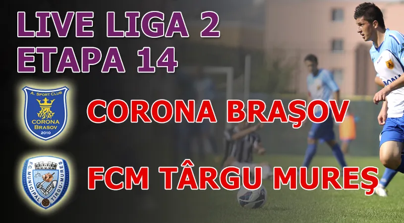 Corona Brașov - FCM Târgu Mureș 1-0!** Coman aduce victoria liderului