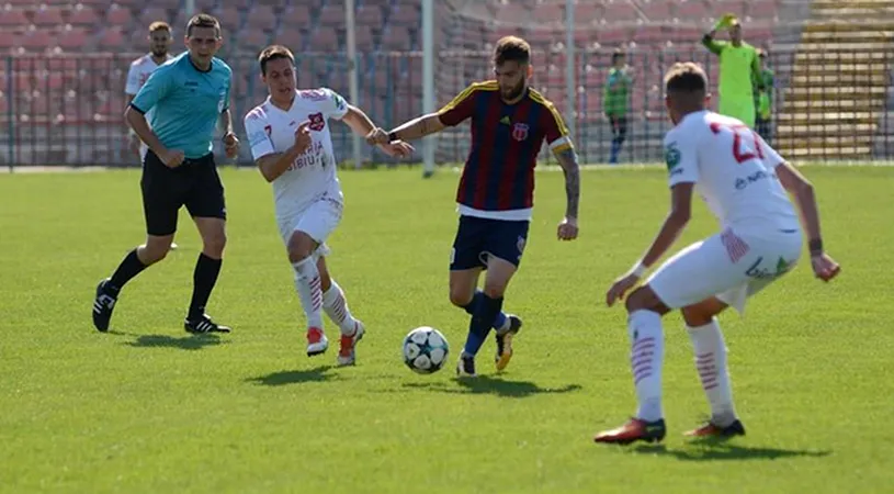 Luceafărul obține un punct contra liderului AFC Hermannstadt, dar e la egalitate cu noua 