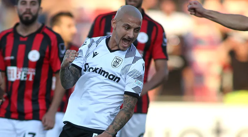 Alexandru Mitriță a marcat pentru PAOK, în Conference League! A fost primul său gol la formația lui Răzvan Lucescu | VIDEO