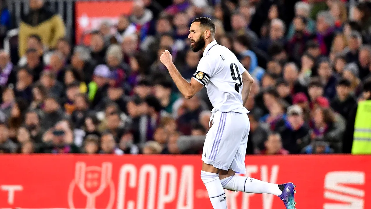 Karim Benzema a redus Camp Nou la tăcere! Prestație fabuloasă pentru atacantul francez și „hattrick” istoric! | VIDEO