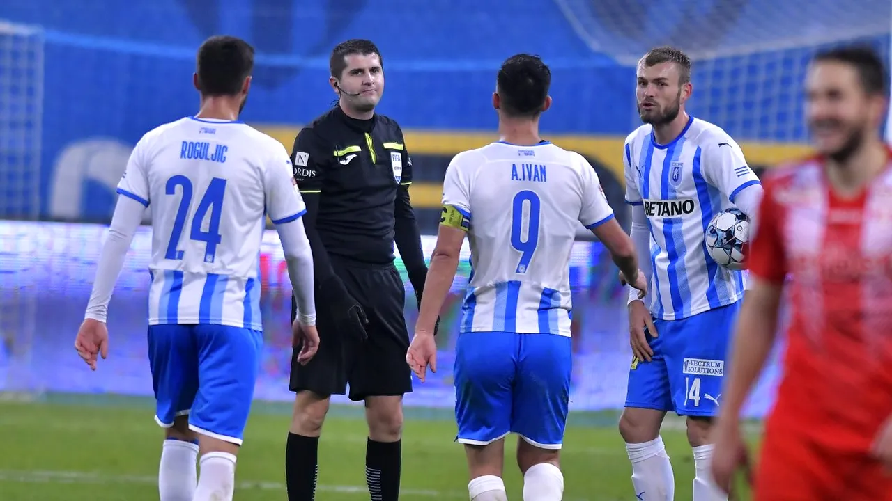 Despre greșeala lui Andrei Chivulete la U. Craiova - UTA și imprudența lui Iliev la Mioveni-Dinamo. Bonus primit de Horațiu Feșnic la UEFA | ANALIZĂ MARIUS AVRAM ETAPA 20