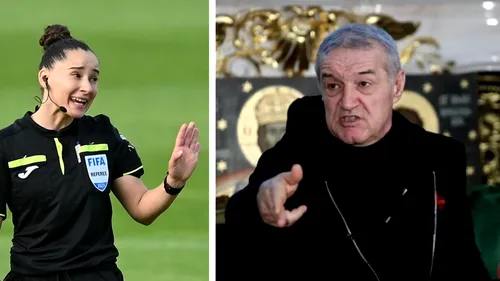 Cum reacționează arbitra despre care Gigi Becali a spus că era cu „sânii în vânt” pe teren!