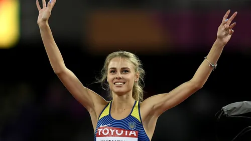 Ea e cea mai frumoasă atletă a lumii. Ucraineanca de 19 ani a cucerit la CM din Londra argint la săritura în înălțime | GALERIE FOTO