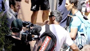 FOTO | Del Piero, marcaj strâns la Rafael Nadal: atacantul care ucidea Realul în 2008 s-a întreținut cu ibericul, fan înrăit al "Galacticilor", înainte de returul semifinalelor Champions League. Simona Halep, prinsă la mijloc