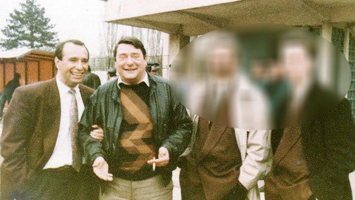 FOTO DE SENZAȚIE!** Greu de recunoscut: o imagine rară cu cel mai tare cuplu de șefi din Liga I din urmă cu aproape 20 de ani! Îi recunoașteți?