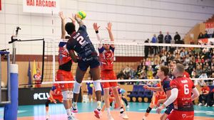 Arcada Galați „sparge” gheața! A venit prima victorie în Liga Campionilor la volei masculin