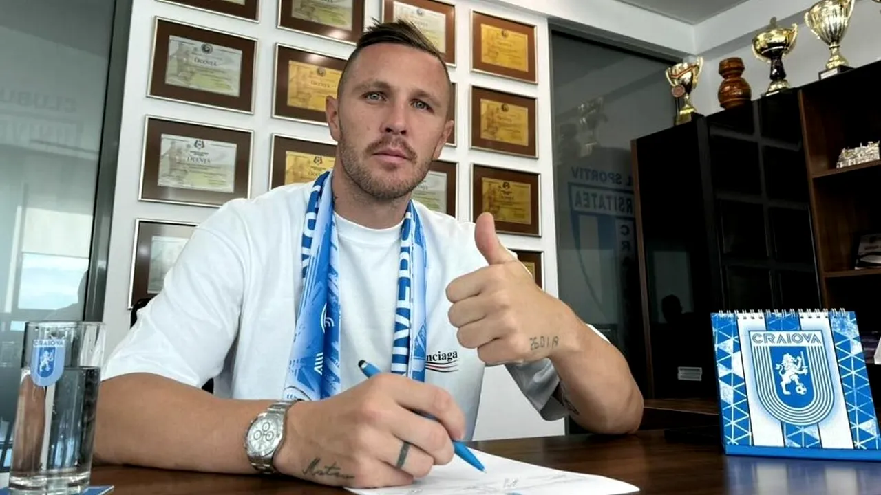 Prosport, confirmat! Universitatea Craiova a oficializat transferul! A semnat jucătorul recomandat de Alex Mitriță